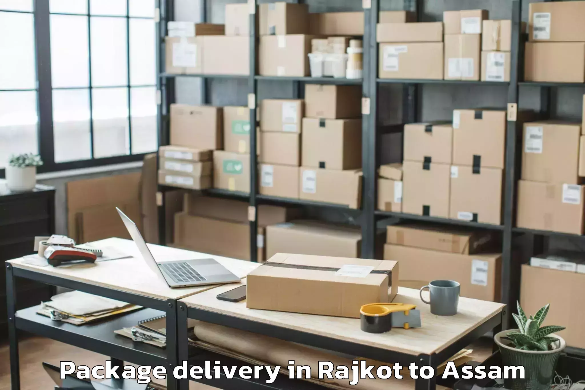 Reliable Rajkot to Dhupdhara Package Delivery